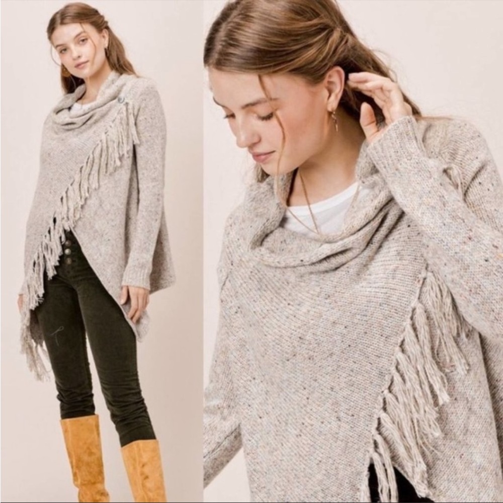 Lovestitch fringe cardigan/wrap